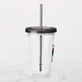 Libië Libische Vlag Persoonlijk Acryl Drinkbeker (Rechts)