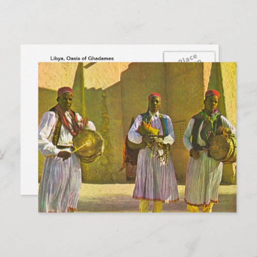 Libië, Oasis van Ghadames Briefkaart (Voorkant / Achterkant)