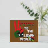 Libië: Overwinning voor het briefkaart van het vol (Staand voorkant)