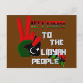 Libië: Overwinning voor het briefkaart van het vol (Voorkant)