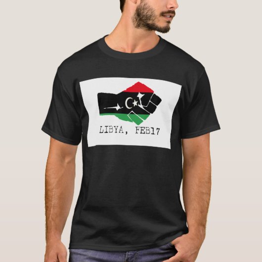 libië t-shirt (Voorkant)
