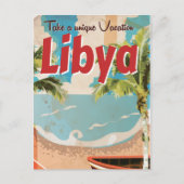 Libië Vintage Travel Poster. Briefkaart (Voorkant)
