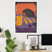 Libië Vintage Travel Poster en Retro Prints (Thuiskantoor)