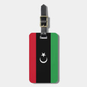 Libië vlag bagagelabel (Voorkant verticaal)