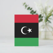 Libië vlag briefkaart (Staand voorkant)