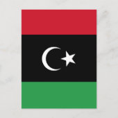 Libië vlag briefkaart (Voorkant)
