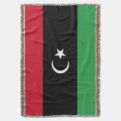 Libië vlag deken (Voorkant Verticaal)