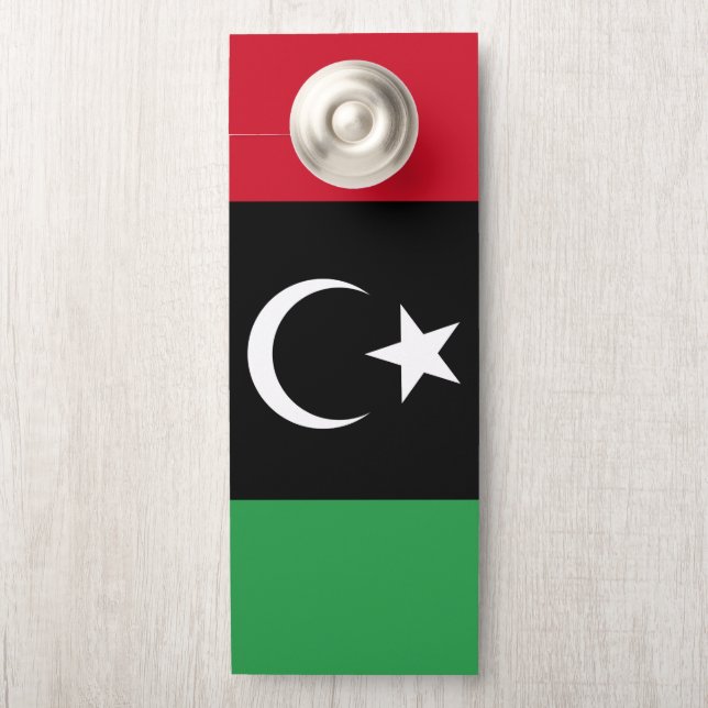 Libië vlag deurhanger (Op knop)