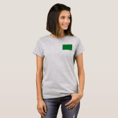 Libië Vlag en Kaart dk T-Shirt (Voorkant volledig)