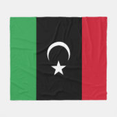 Libië vlag fleece deken (Voorkant (Horizontaal))