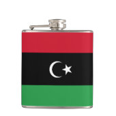 Libië vlag heupfles (Voorkant)