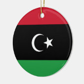 Libië vlag keramisch ornament (Links)
