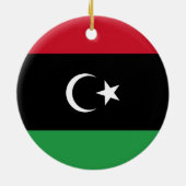 Libië vlag keramisch ornament (Achterkant)