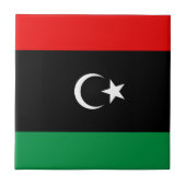 Libië Vlag keramische Tegel Tegeltje (Voorkant)