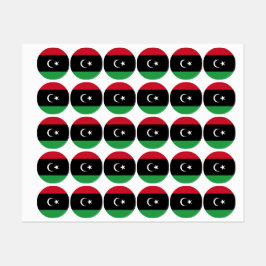 Libië vlag labels