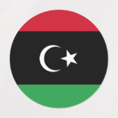 Libië vlag labels (Design 2)