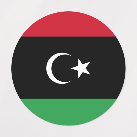 Libië vlag labels (Design 1)