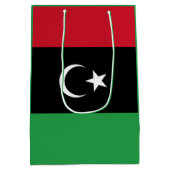 Libië vlag medium cadeauzakje (Achterkant)