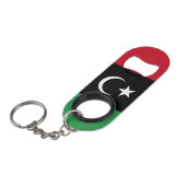 Libië vlag mini flessenopener (Voorkant Gekanteld)