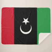 Libië vlag sherpa deken (Voorkant (horizontaal))