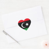 Libië vlag Splendid Patriotic Hart Sticker (Envelop)