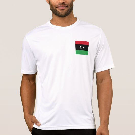Libië vlag t-shirt (Voorkant)