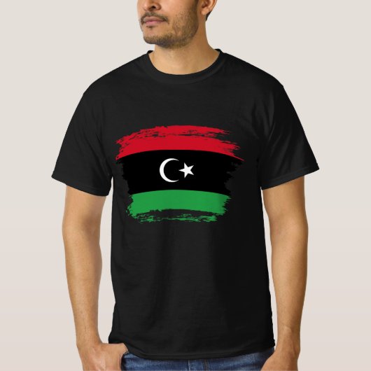 Libië vlag t-shirt (Voorkant)