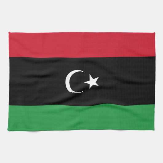 Libië vlag theedoek (Horizontaal)