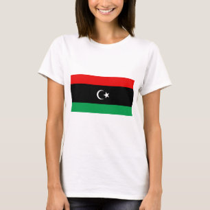 Libië Vlag x Landkaart T-shirt