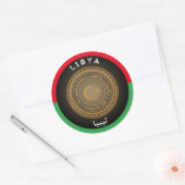 Libisch Erfgoed Embleem Ronde Sticker (Envelop)