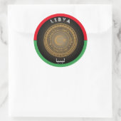 Libisch Erfgoed Embleem Ronde Sticker (Tas)