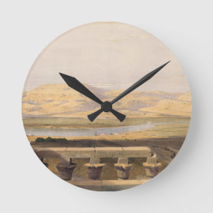 Libische bergketen van de tempel van Luxor Ronde Klok