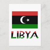 Libische en Libische vlag Briefkaart (Voorkant)