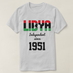 Libische flagonafhankelijke feestdag t-shirt