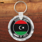 Libische ronde Embleem Sleutelhanger (Voorkant)
