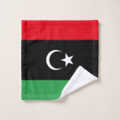 Libische vlag bad handdoek (Wasdoekje)