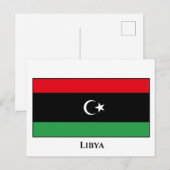 Libische vlag briefkaart (Voorkant / Achterkant)