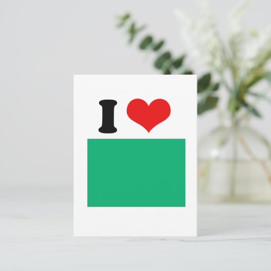 Libische vlag briefkaart (Staand voorkant)