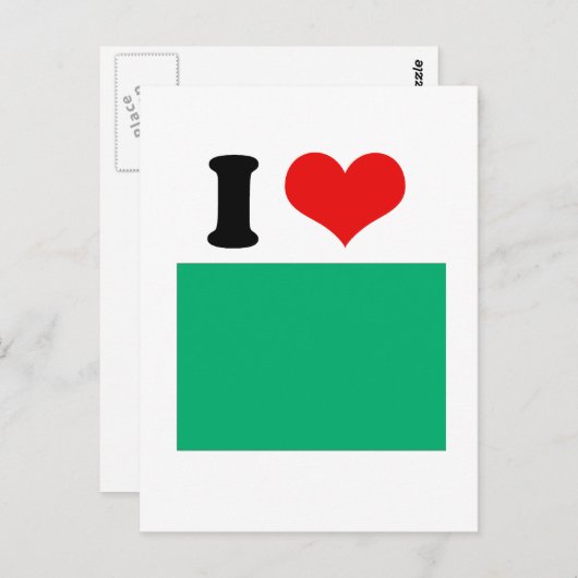 Libische vlag briefkaart (Voorkant / Achterkant)