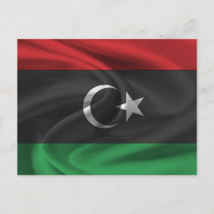 Libische vlag briefkaart