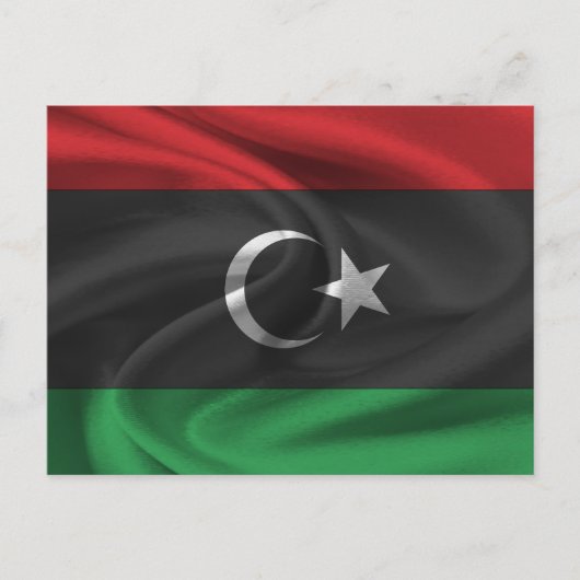 Libische vlag briefkaart (Voorkant)