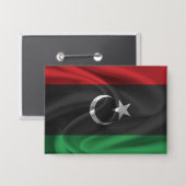 Libische vlag Button (Voorkant / Achterkant)