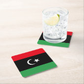 Libische vlag kartonnen onderzetters (Insitu)