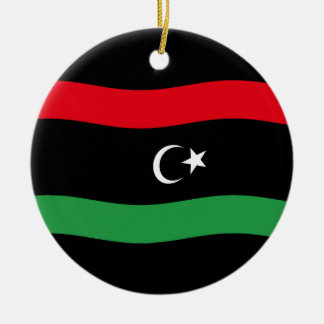 Libische vlag keramisch ornament