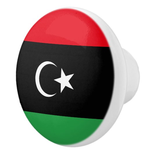 Libische vlag keramische knop (Rechts)