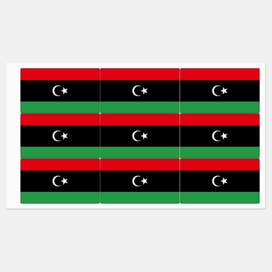 Libische vlag labels (Vel)