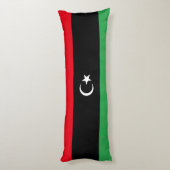 Libische vlag lichaamskussen (Achterkant (Verticaal))