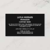 Libische vlag & Nationaal embleem, Vlag van Libië Visitekaartje (Achterkant)