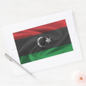 Libische vlag rechthoekige sticker (Envelop)