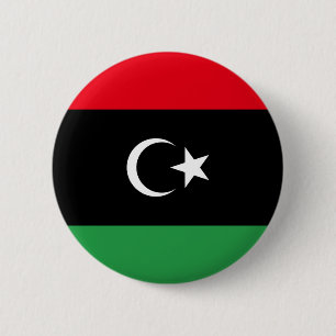 Libische vlag ronde button 5,7 cm